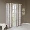 Gracie Mills Printed Jacquard Grommet Top Total Blackout Curtain Panel